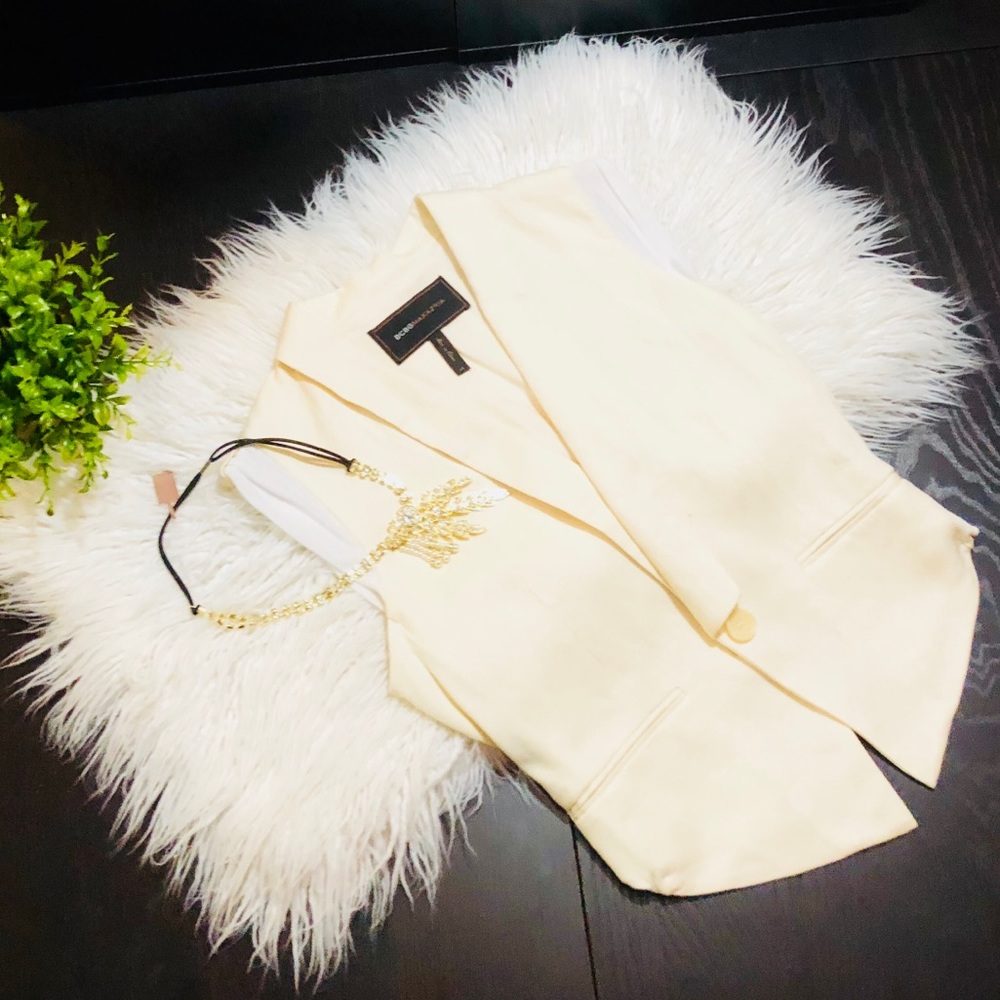 🌈NWOT BCBG LINEN SUMMER VEST